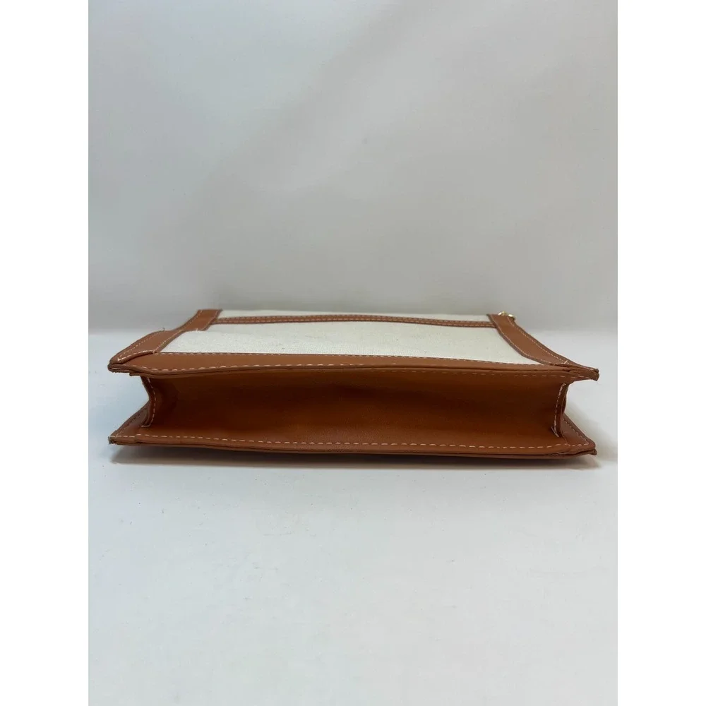 Loulu Women's Handbag Purse Crossbody‎ Beige and Camel